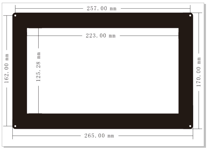 10.1inch-HDMI-LCD-with-Holder-dimension