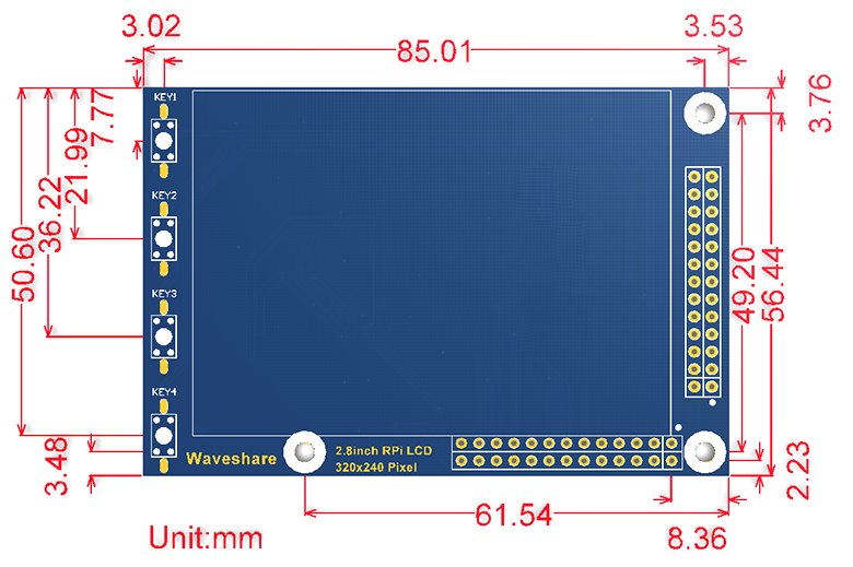 2.8inch-RPi-LCD-A-dimension