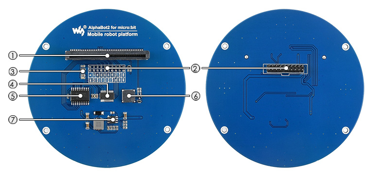 AlphaBot2 for micro:bit on board resource