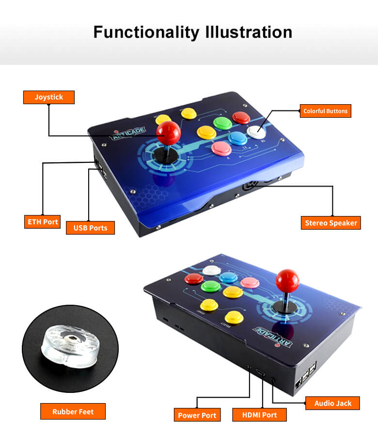 Arcade-C-1P arcade console illustration