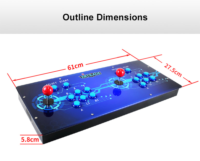 Arcade-C-2P arcade console illustration