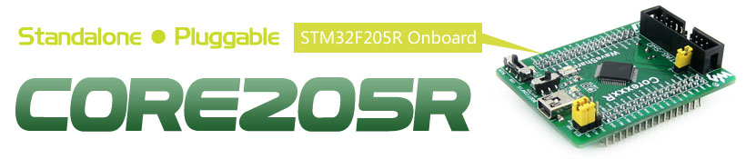 STM32F205RBT6 development board