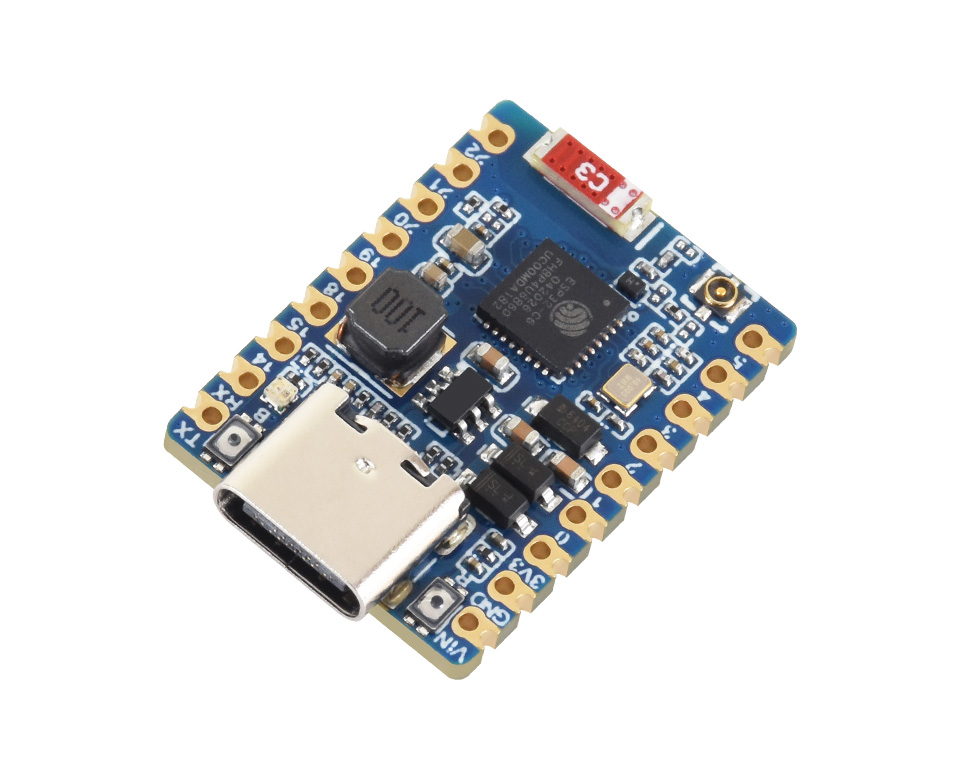 ESP32-C6-Zero mini development board, front view