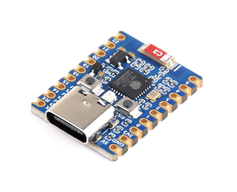 ESP32-C6-Zero mini development board, front view