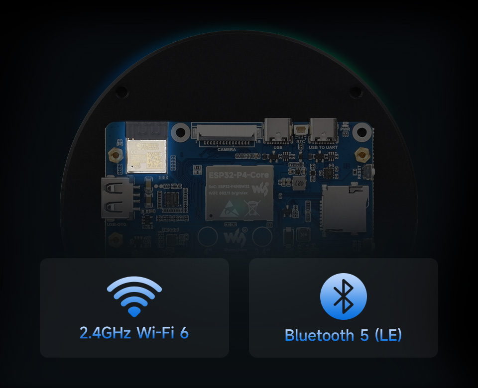 ESP32-P4-WIFI6-Touch-LCD Wi-Fi 6 and Bluetooth module