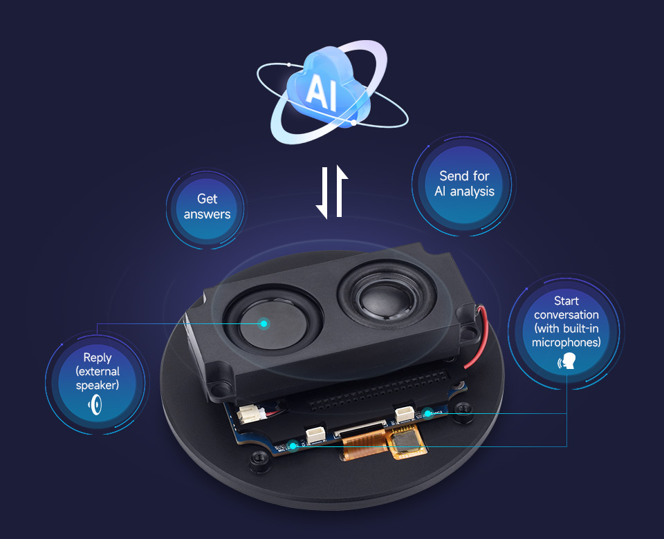 ESP32-P4-WIFI6-Touch-LCD Support AI voice interaction