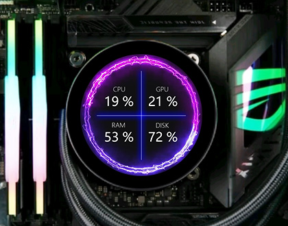 ESP32-P4-WIFI6-Touch-LCD APPlication scenarios-Computer performance monitoring