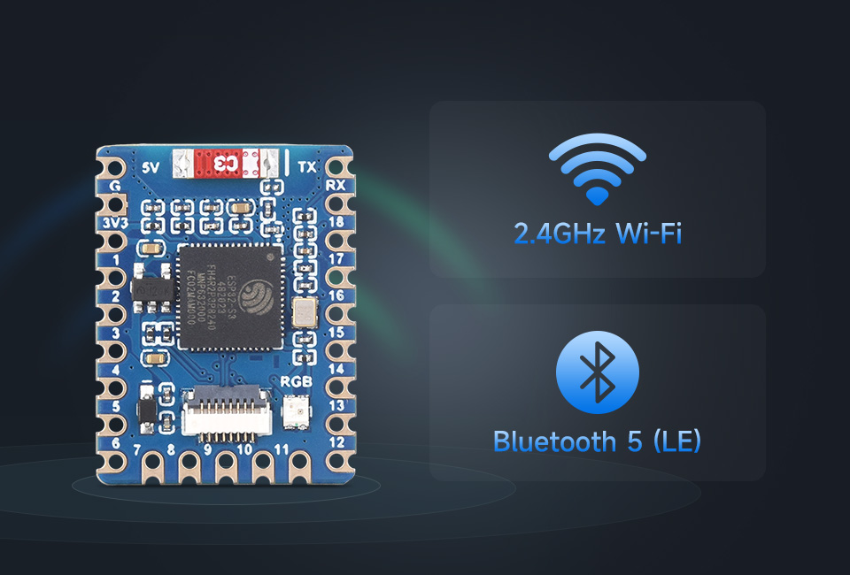 ESP32-S3-Tiny, with WIFI and BLE 5 support