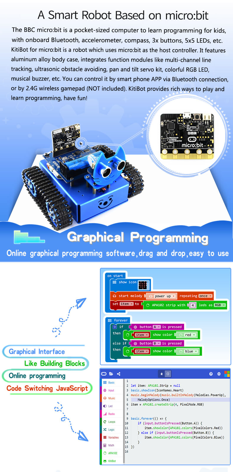 KitiBot for micro:bit T illustration