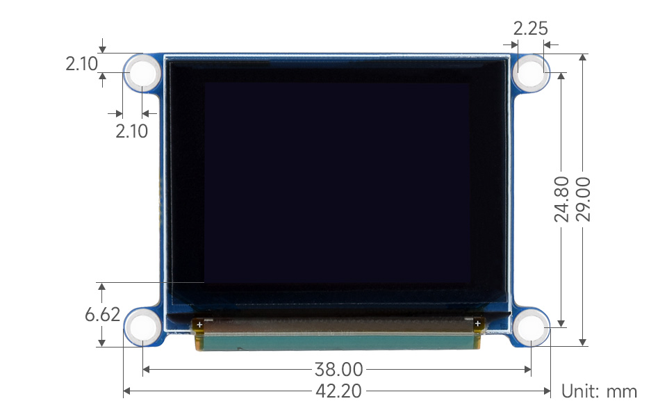 1.27 inch Color OLED Arduino Shield