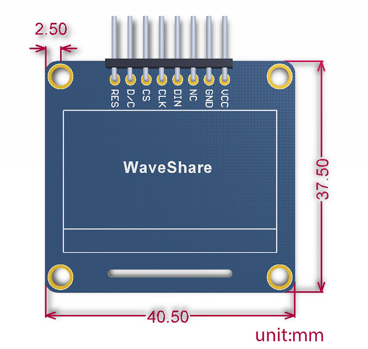 Écran OLED I2C - 1,3 pouces