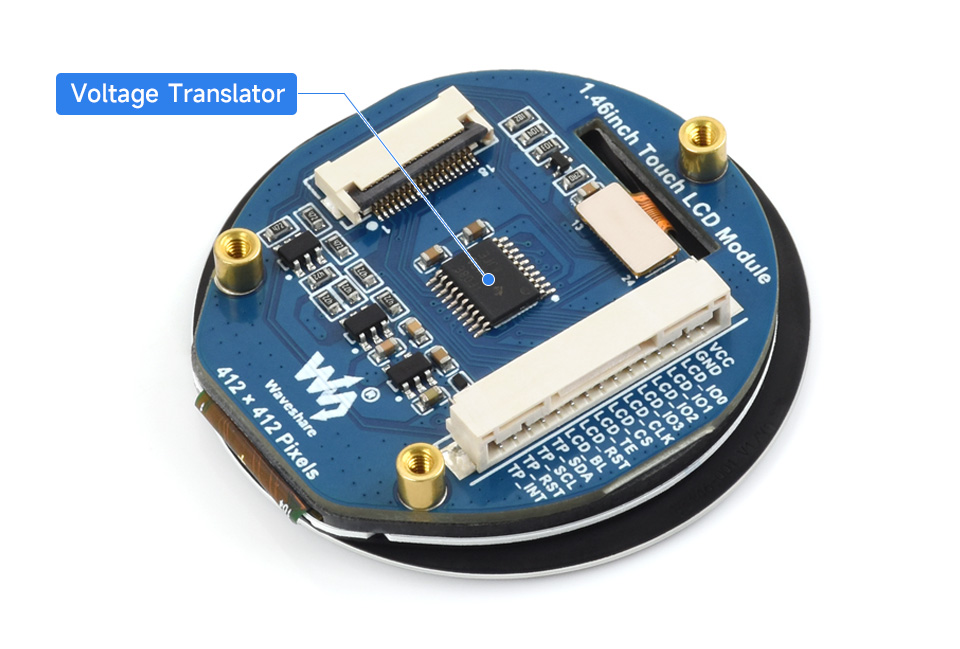1.46inch Touch LCD display, onboard voltage translator