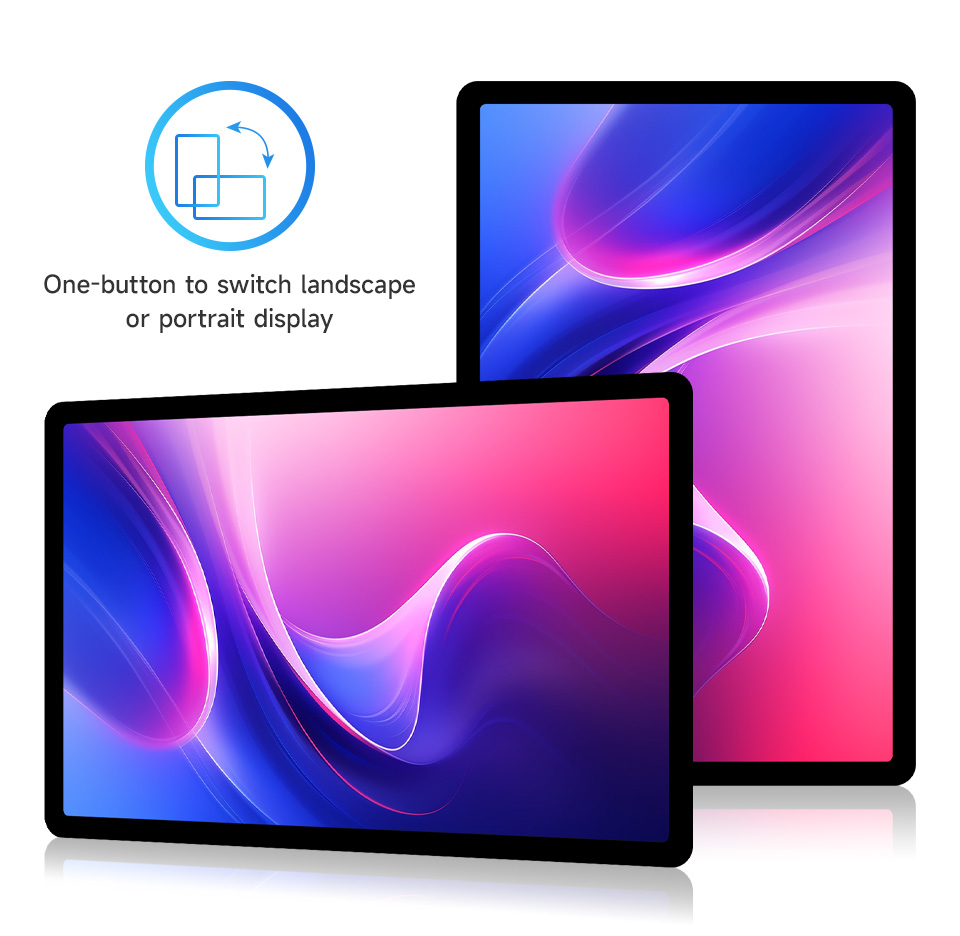 11inch Capacitive Touch Display, allows freely rotating the display orientation