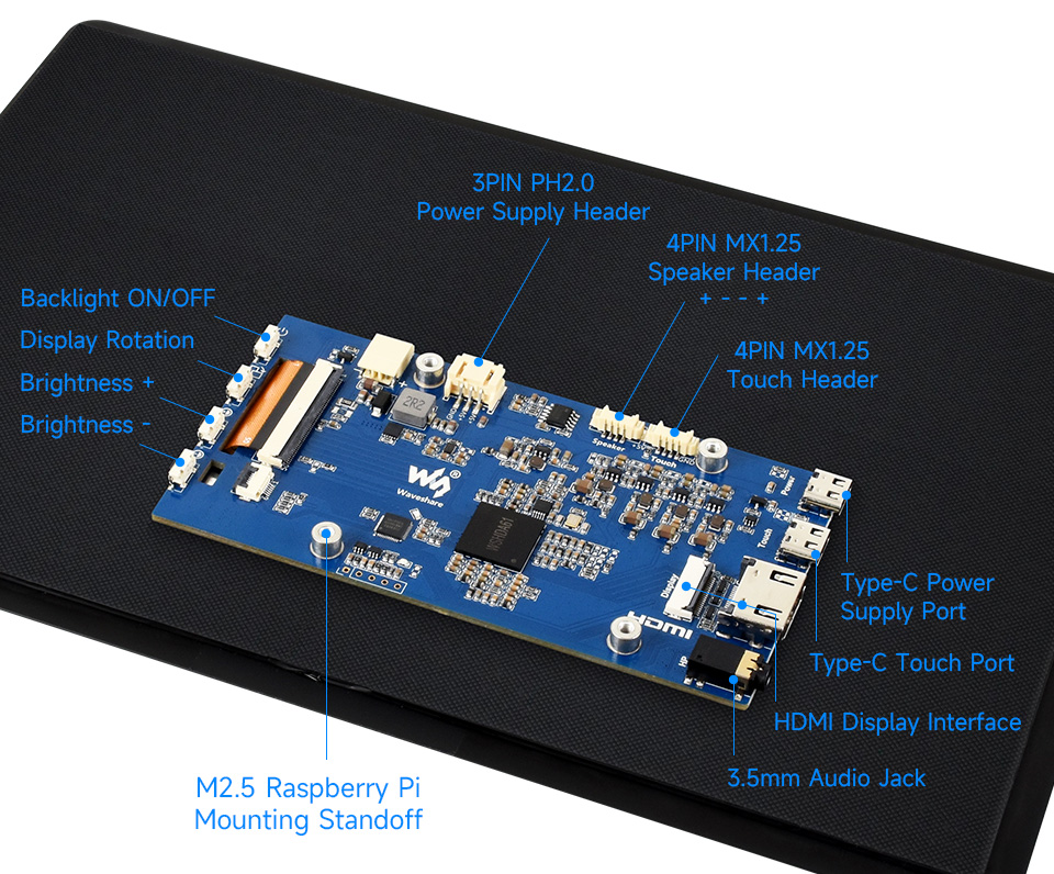 11inch Capacitive Touch Display, interface introduction