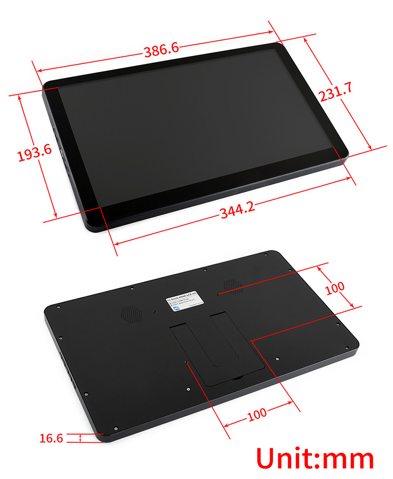 15.6inch-HDMI-LCD-H-with-Holder-dimension