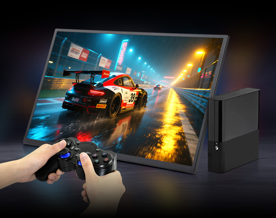 18.5inch Portable Monitor with Stand, smooth gaming experience