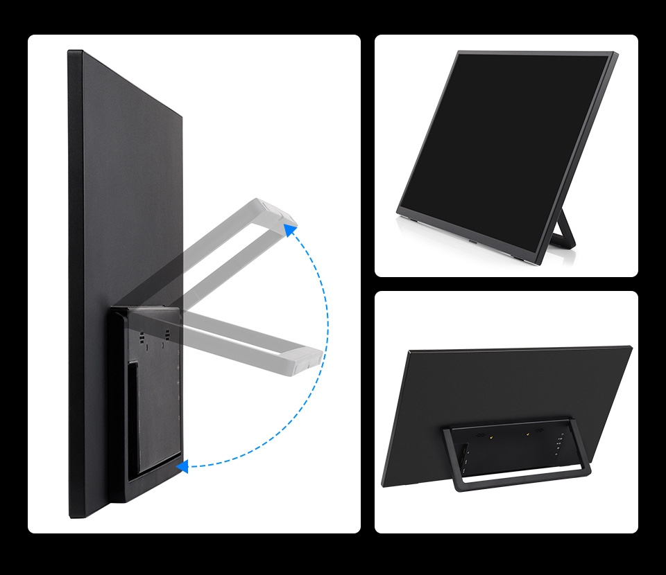 18.5inch Portable Monitor with Stand, comes with foldable stand