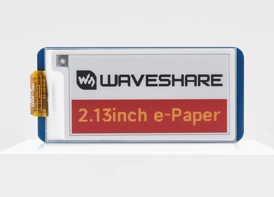 2.13inch E-Paper HAT (G), 250x122, Red/Yellow/Black/White, SPI Interface