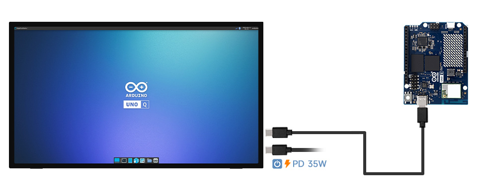  21.5inch Touch Monitor with Stand, Working with Arduino UNO Q