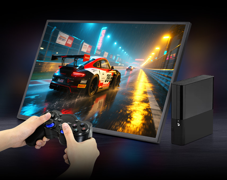 21.5inch Portable Monitor with Stand, smooth gaming experience
