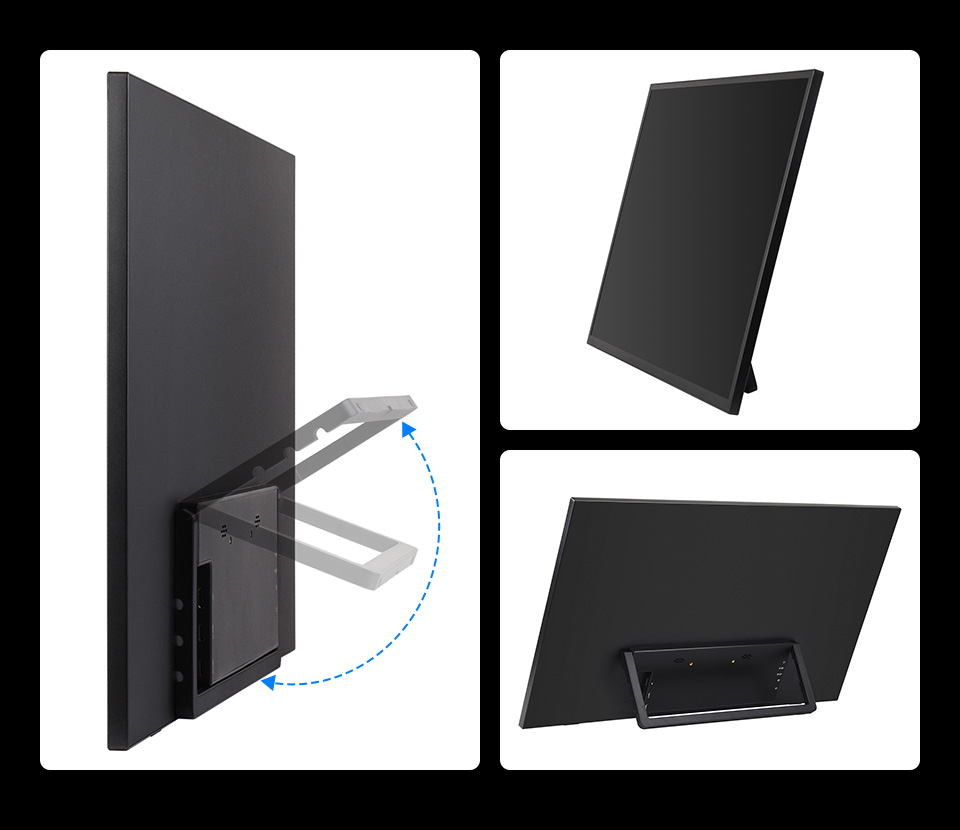 24.5inch Portable Monitor with Stand, comes with foldable stand