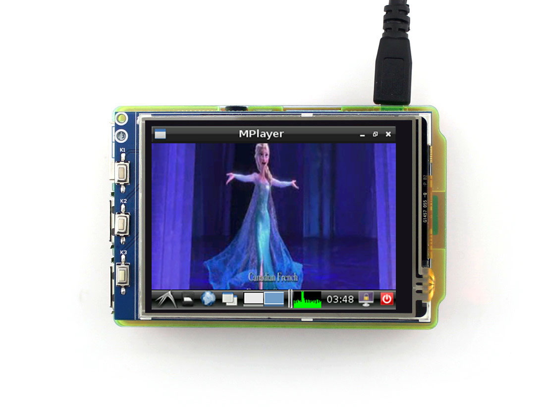 waveshare 2.8inch Screen for Raspberry Pi Resistive Touch TFT LCD with  320x240 Resolution Compatible with Raspberry Pi 4B/B+/2B/3B/3B+/