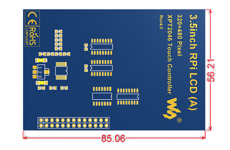 3.5inch-RPi-LCD-A-dimension