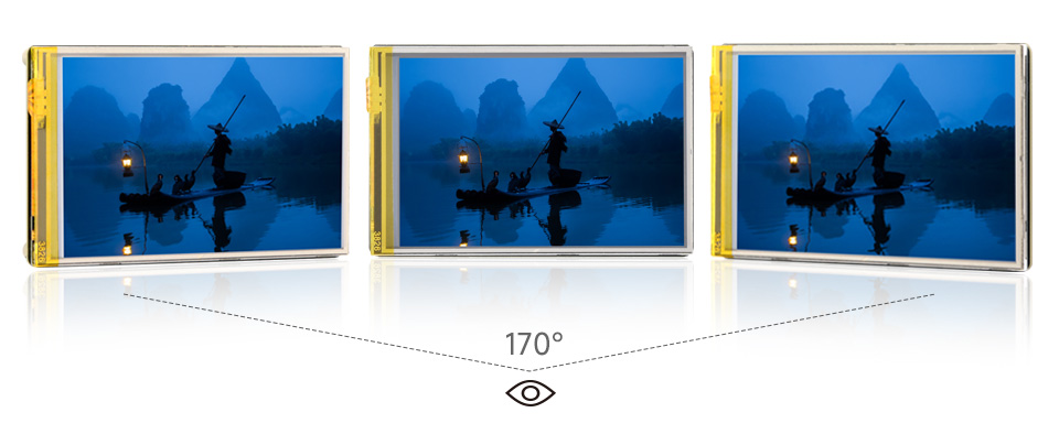 3.5inch Resistive Touch Display (G), adopts IPS display panel