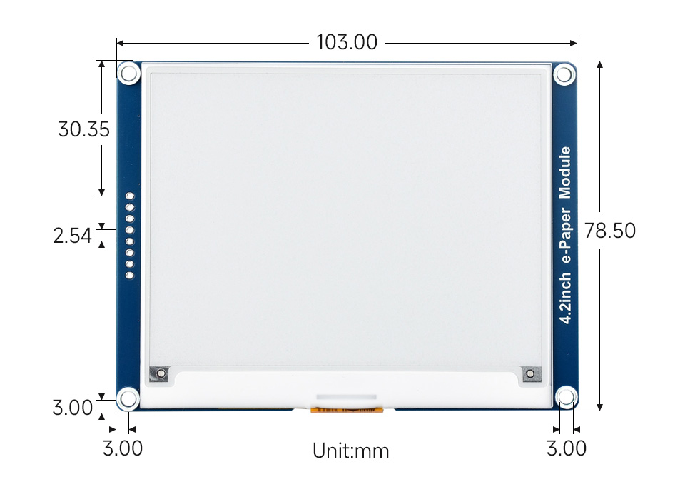 4.2 inch e-ink display SSD1683 support partial, fast refresh,  GDEQ042T81_Good Display