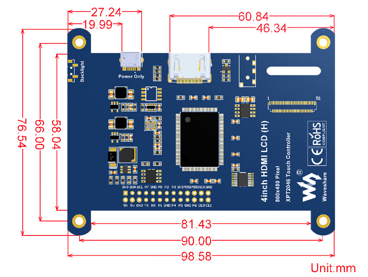 4inch-HDMI-LCD-H-dimension