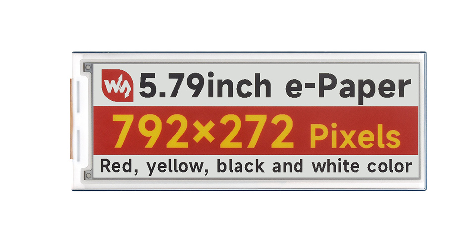 5.79inch e-Paper display (G), front view
