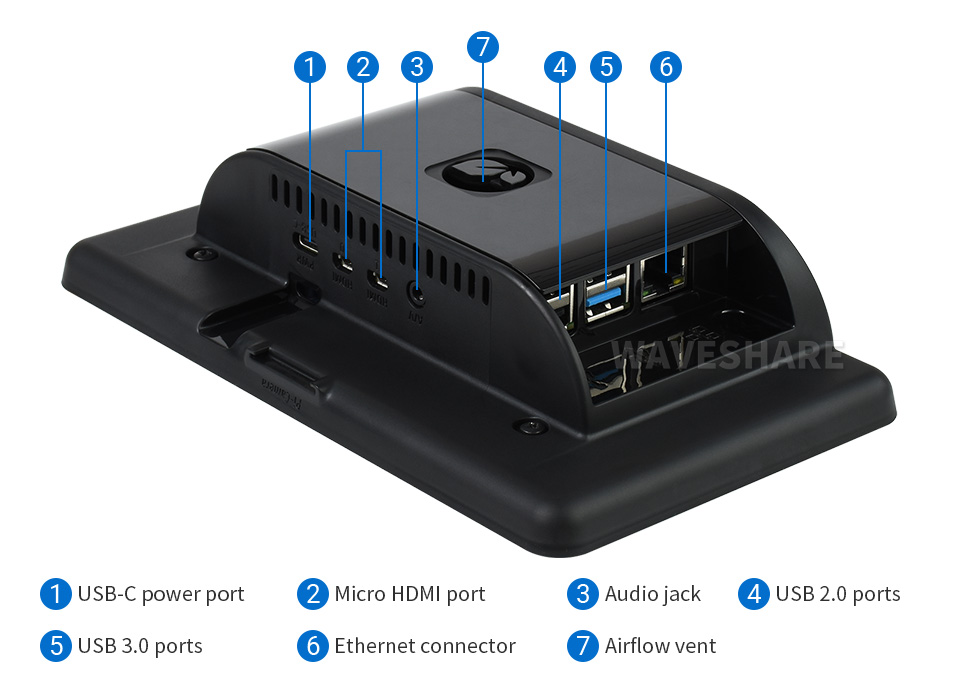 7inch Capacitive Touch Display for Raspberry Pi, with Protection