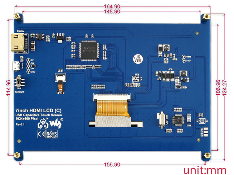 7inch-HDMI-LCD-C-dimension