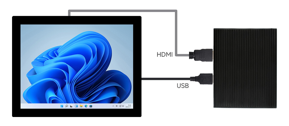 8inch 768x1024 LCD, connecting with PC