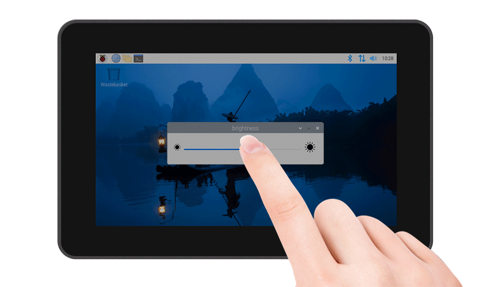 PI5-HMI-7A Adjustable brightness via software