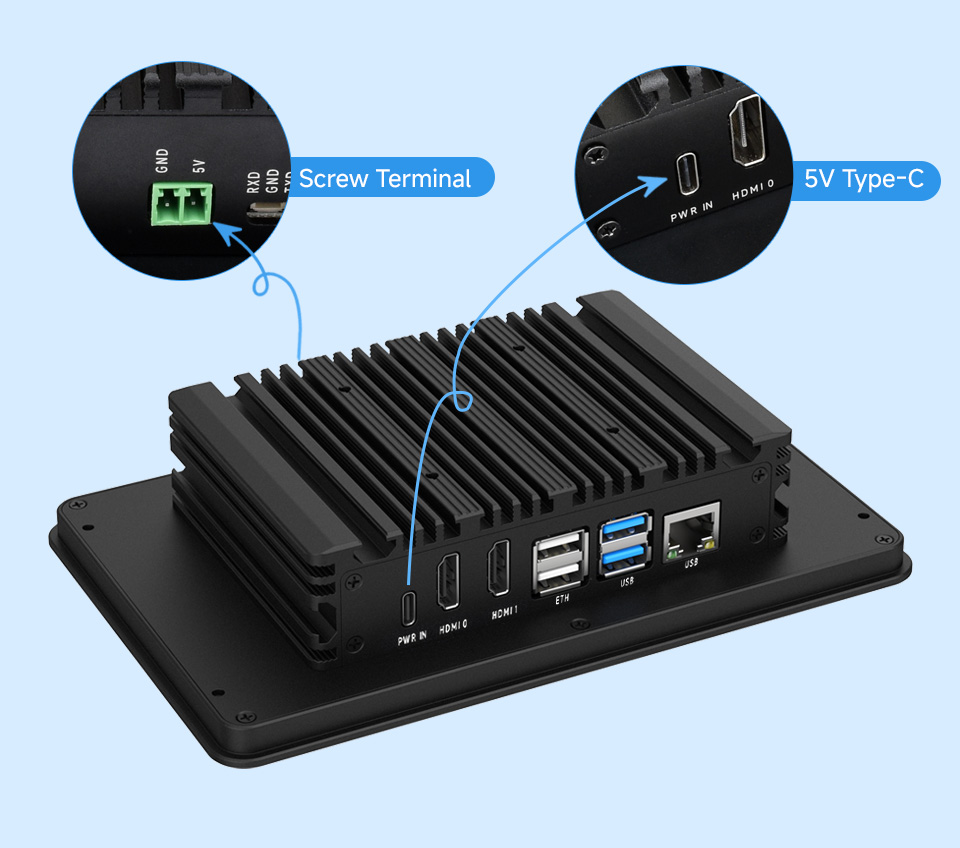 PI5-HMI-7A Two power supply methods