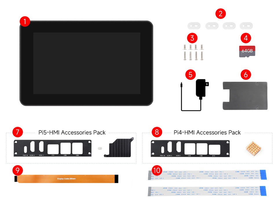 RPI-HMI-7A-ACCE pack
