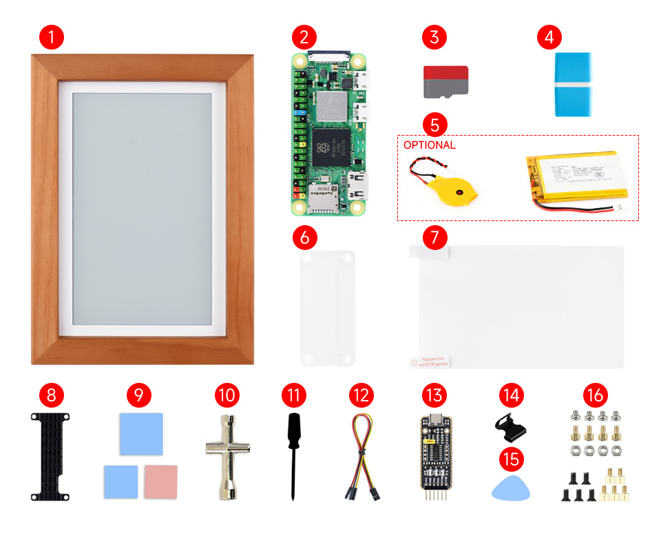 7.3inch E6 Full color E-Paper PhotoPainter 