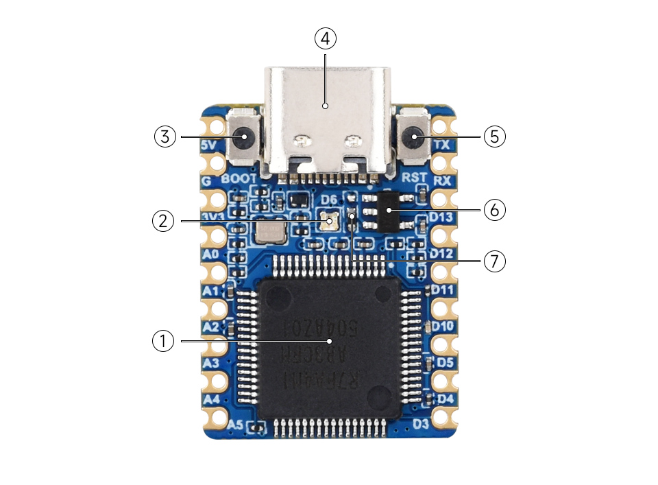 RA4M1-Zero mini development board, what's on board