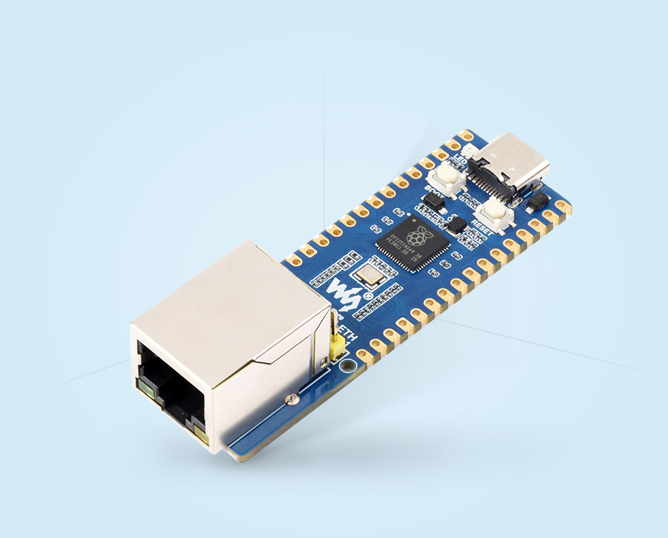 RP2350-POE-ETH Mini Development Board, front view