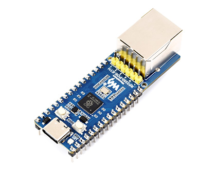 RP2350-POE-ETH-M Development Board with Pre-soldered Headers
