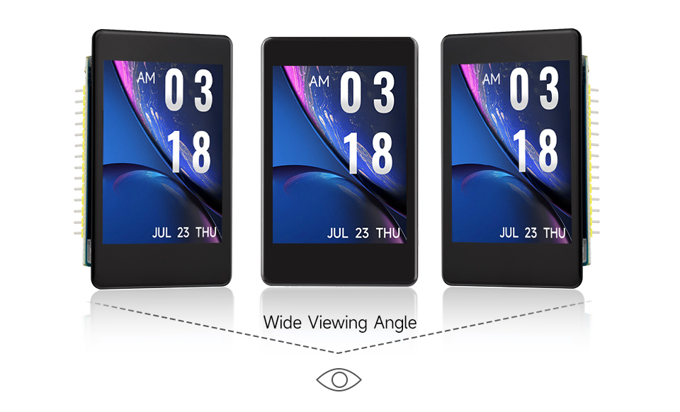 RP2350 2inch Touch LCD, adopts IPS display panel