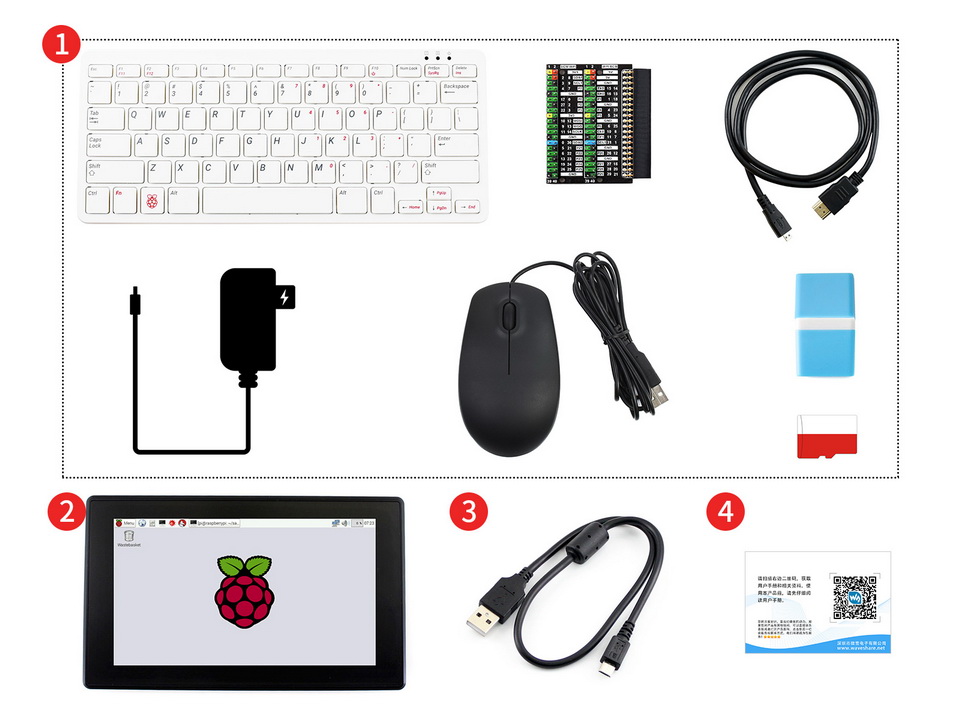 Raspberry Pi 400 with 7inch Touch Display
