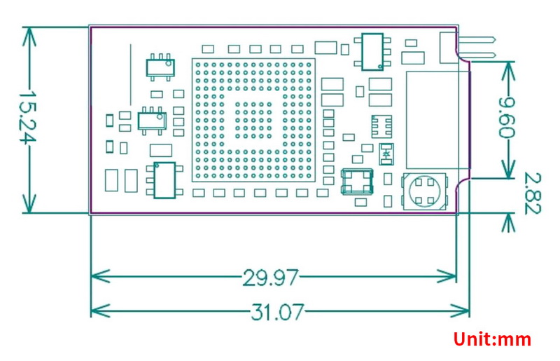 STLINK-V3MINI dimensions