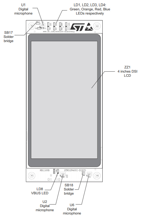 STM32F469I-DISCO what's onboard