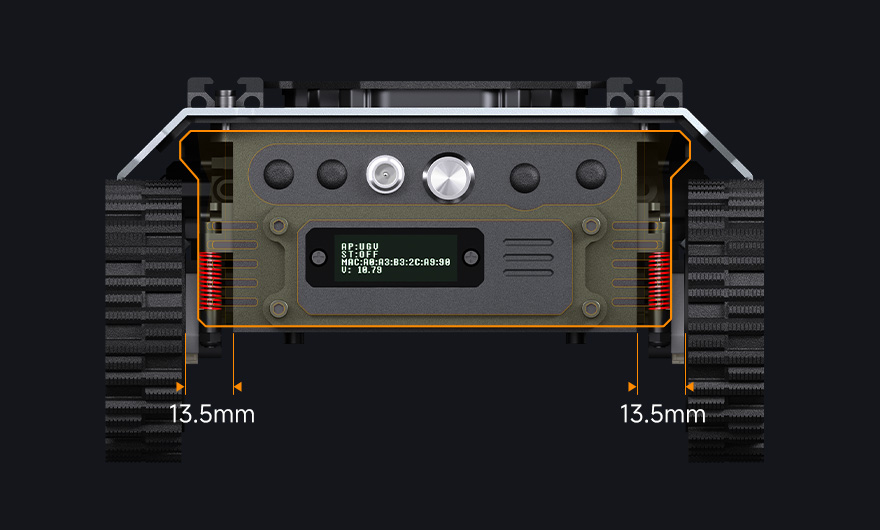 Cobra Flex Universal Modular Drive-by-Wire Chassis, front view