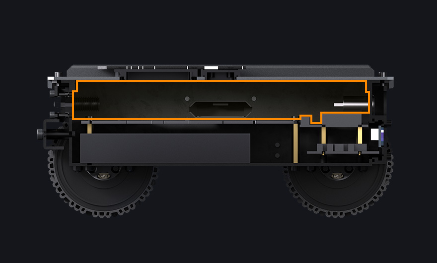 Cobra Flex Universal Modular Drive-by-Wire Chassis, large internal space