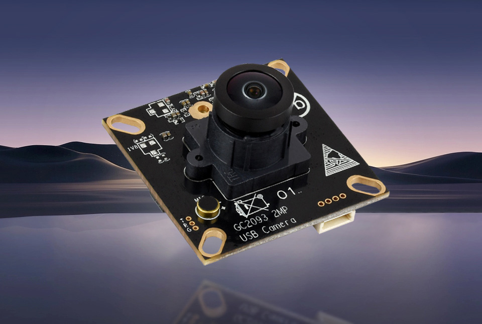 GC2093 2MP USB Camera A front view of camera