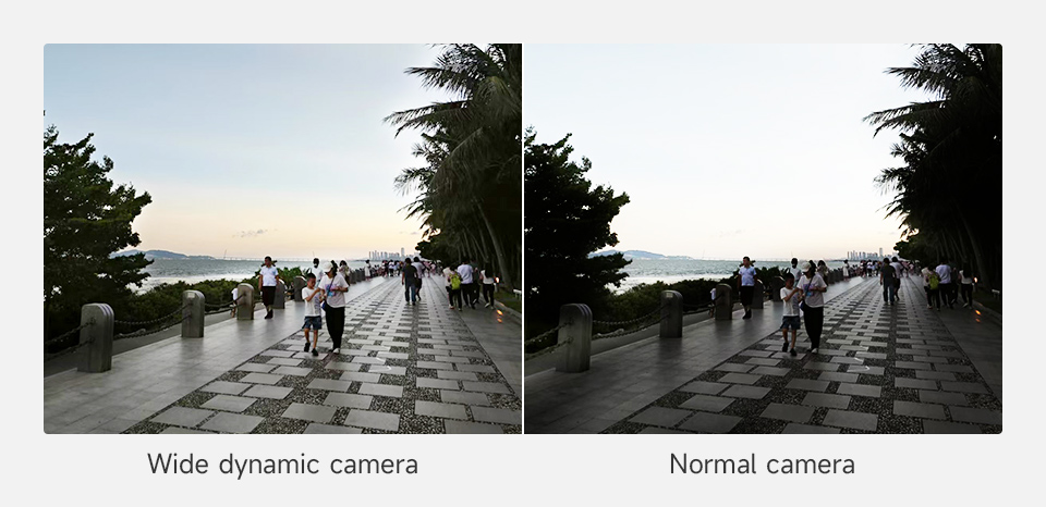 GC2093 2MP USB Camera A the compare of wide dynamic camera and normal camera