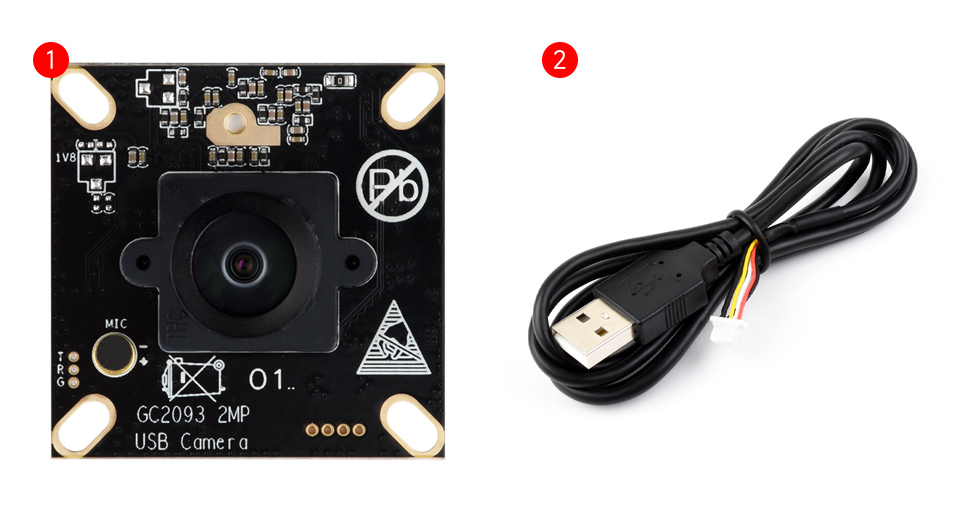 GC2093 2MP USB Camera A package content